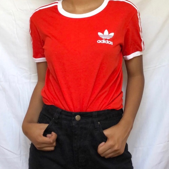 adidas three stripe ringer tee - Picture 2 of 6